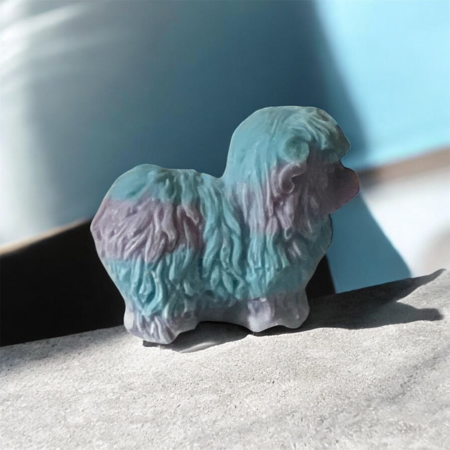 Pork Lard Handmade Soap (Blue and Pink swirl) scent is lavender/rosemary￼