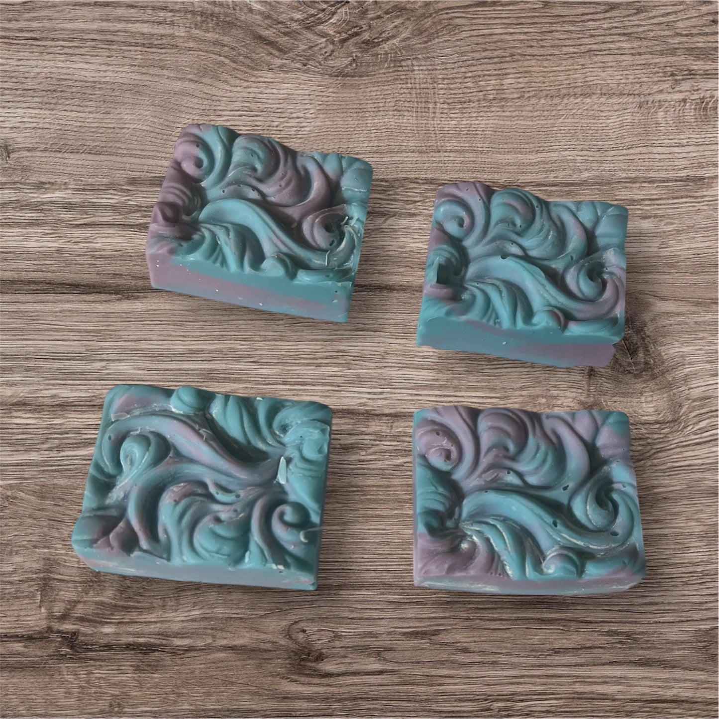 Pork Lard Handmade Soap (Blue and Pink swirl) scent is lavender/rosemary￼