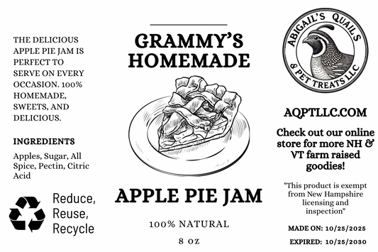 Grammy’s Homemade Apple Pie Jam Half Pint