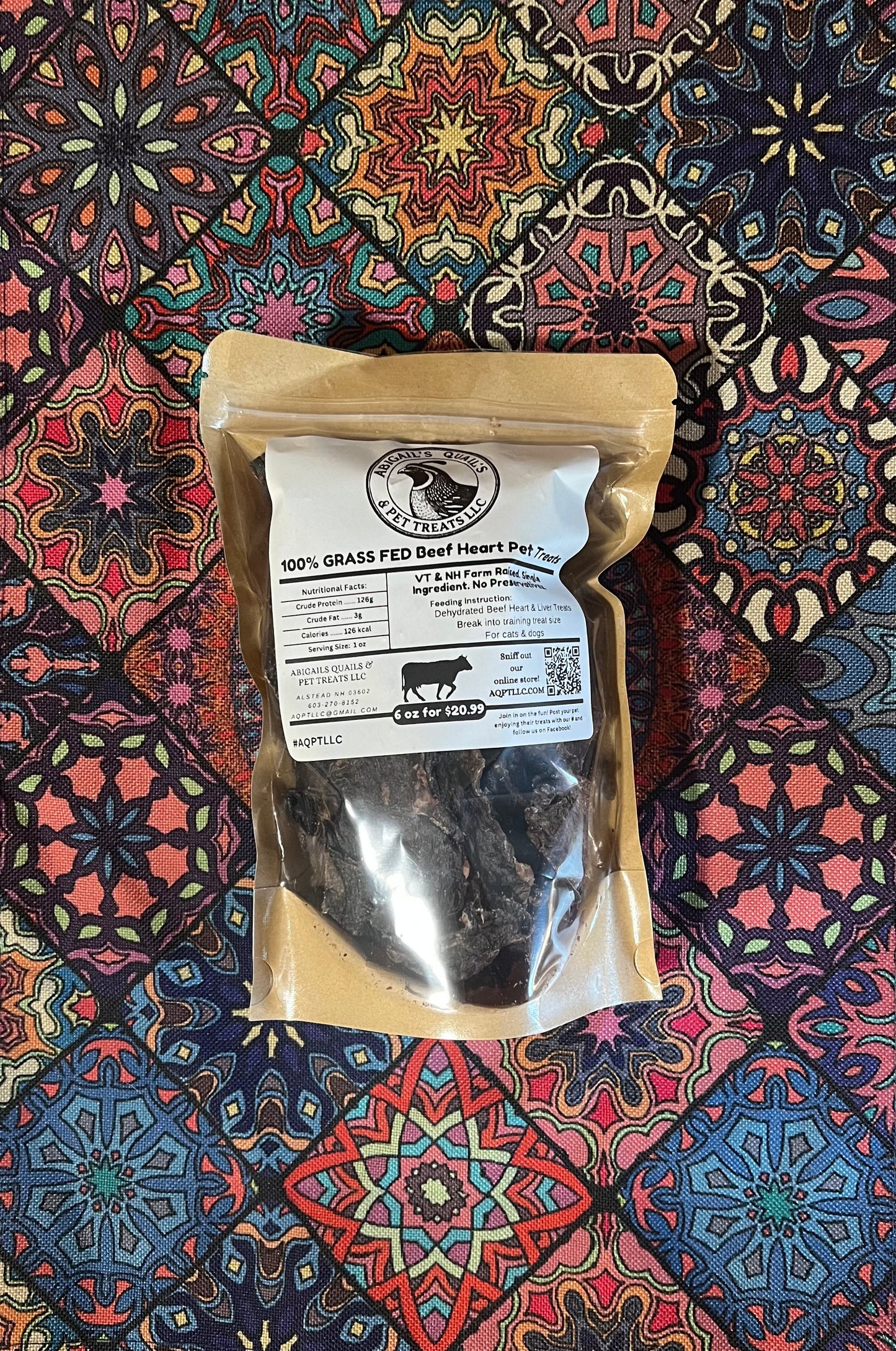 100% Grass Fed Beef Heart or Liver Training Treats