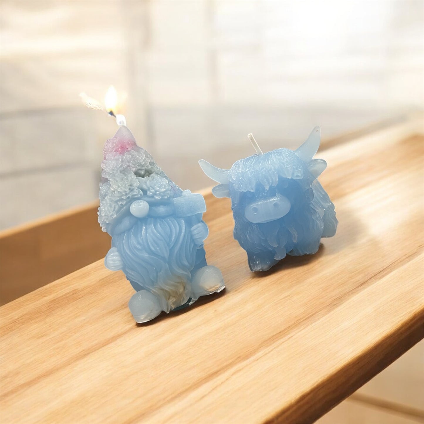 Soy Candles Highland Cow & Gnome