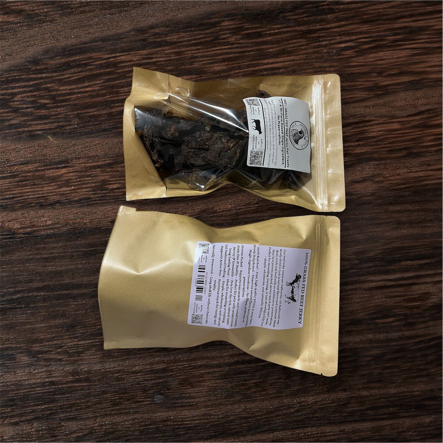 100% GRASS FED Beef Jerky Dehydrated Treats NH & VT Farm Raised